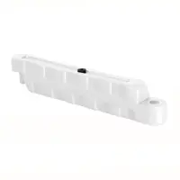 Bariera modulara delimitare traseu karting, piste sau parcari, HDPE, umplere cu apa, anti-impact, rezistenta UV, interior exterior 100x12x18 cm, alb