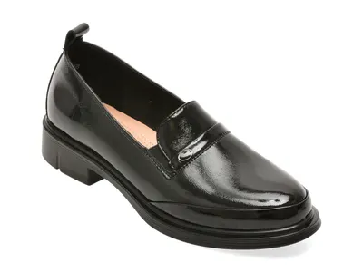 Pantofi PASS COLLECTION negri, M560001, din piele naturala lacuita
