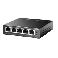 "5-Port Gigabit Easy Smart Switch with 4-Port PoE+ PORT: 4× Gigabit PoE+ Ports, 1× Gigabit Non-PoE Ports SPEC: 802.3af/at, 120 W