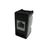 Priza telefon RJ11 negru