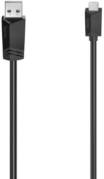 Cablu Hama - 78419, USB-A/Micro USB, 1.5 m, negru