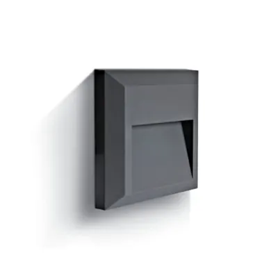 Lena Q Dark Light 1W, 50lm, 3000K, 230V, IP65,antracit