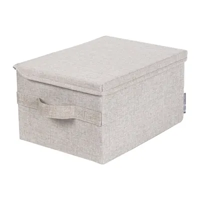 Cutie de depozitare bej din material textil cu capac 35x26x19 cm Soft Storage – Bigso