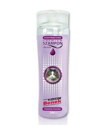 BENEK Sampon premium pentru pisici, cu lavanda 200 ml