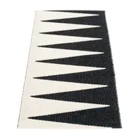 Covor tip traversă pentru interior și exterior alb-negru 70x150 cm Vivi Black – Pappelina