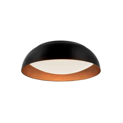 Plafoniera LANDON Negru Aluminiu Outside Cooper Inside & Acrylic Dimabil LED 40 Wat 230 Volt 2400Lm 3000K IP20