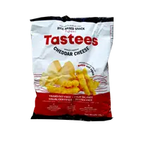 Snack din orez cu aroma de branza cheddar, 65g, Tastees