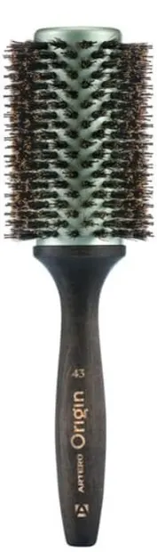Perie de păr profesională Artero - Origin, păr natural, 43 mm, negru/albastru