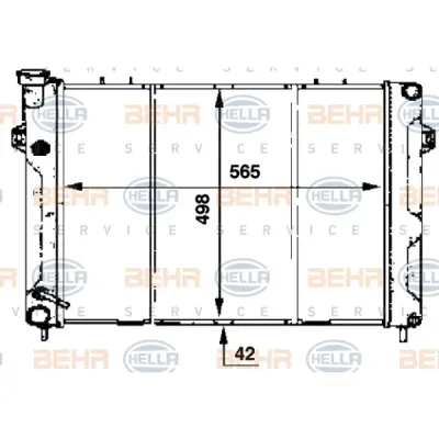 Radiator, racire motor HELLA 8MK 376 707-361