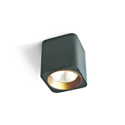Bigo-SQ Ceiling light 7W LED 500lm 3000K 35° 230V IP20 negru