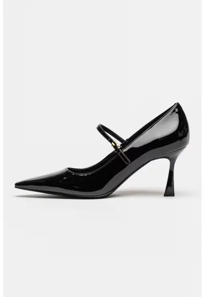Pantofi Mary Jane din piele ecologica Krest - Negru
