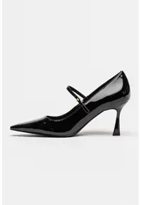 Pantofi Mary Jane din piele ecologica Krest - Negru