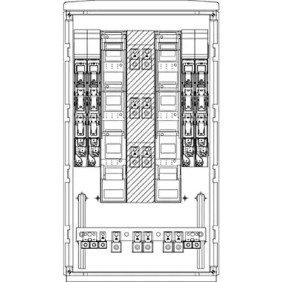 cable distribution cabinet Fr 4NHS00/185-2NHS2