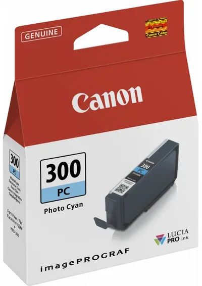 Cartuș cu cerneală Canon - PFI-300, pentru imagePROGRAF PRO-300, photo cyan