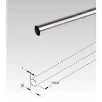 Tub metalic din inox pentru cabluri electrice,D.ext.40 mm