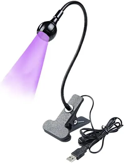Lampă UV/LED Ajustabilă 3W Neagra cu Prindere Clip-on pentru Nail Art și Detalii Fine
