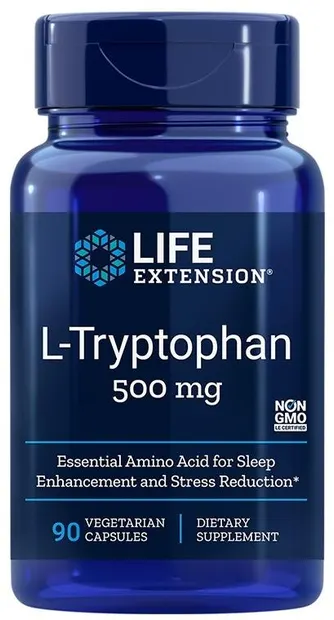 L-Triptofan, 500 mg, 90 capsule, Life Extension