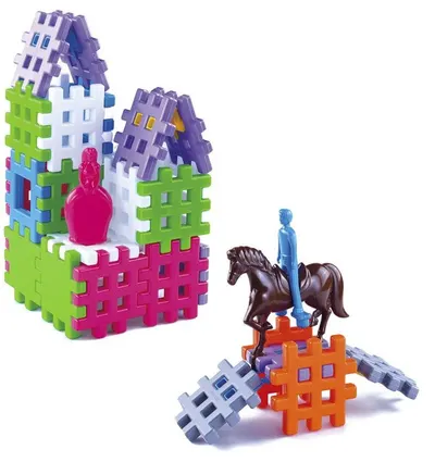 Set de constructie pentru copii Mario Inex, tip vafe, 36 piese