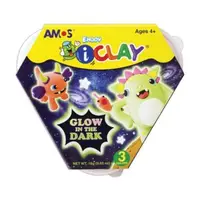 Plastilina fluorescenta 3culori/set, 3x18g, iClay Amos