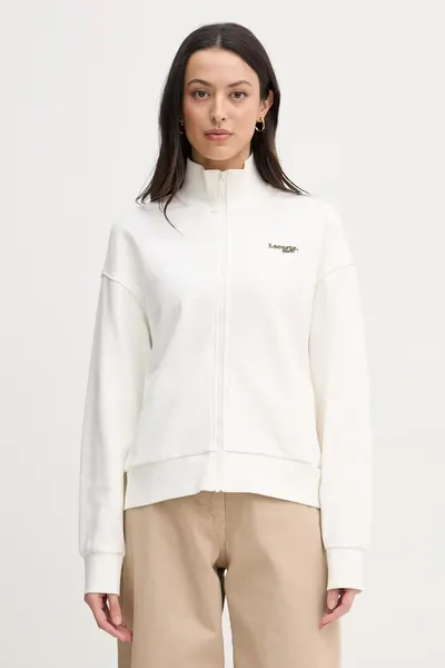Lacoste hanorac cu fermoar de femei cu bumbac