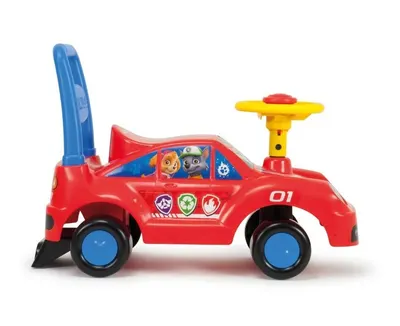 Masinuta ride-on pentru copii Injusa Paw Patrol cu maner pentru impins, fara pedale, 12 luni+
