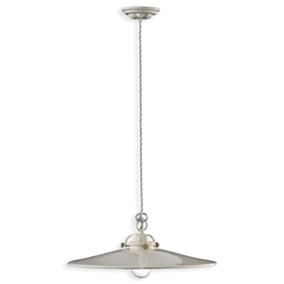 Lustra, lampa suspendata RETRO B&W FINISH 02 - SMALTO BIANCO C102