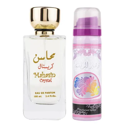 Mahasin Crystal 100ml (set) - Apa de Parfum, dama Engros