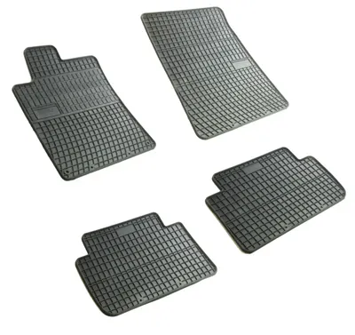 Set covorase auto din cauciuc Citroen C5 2001-2004, C5 1 Fl 2004-2008, Peugeot 407 2004-2011, presuri FROGUM, negre, 4 buc.