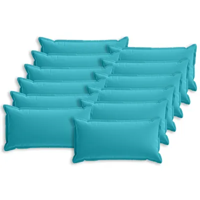 vidaXL Husă pentru pernă 12 buc. HOUTEN Turcoaz 40 x 80 cm Poliester