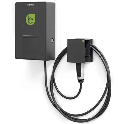 Statie incarcare EV in curent alternativ tip WALLBOX-BE cu o priza TIP 2, 7.4kW, echipata cu DC Scame 205.W17-S0