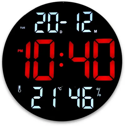 Ceas digital cu termometru CGH 8011 de 30 cm cu telecomanda