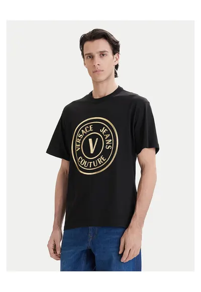 Tricou Negru Bumbac Versace - Negru