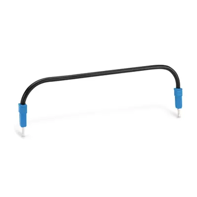 Push-in type wire jumper; insulated; wire length 110 mm; Conductor cross section 1.5 mm²; suitable for 2001, 2002, 2003 and 2022 Series rail-mounted terminal blocks; blue