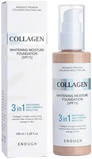 Enough Collagen fond de ten 3 в 1, SPF15, N23, 100 ml