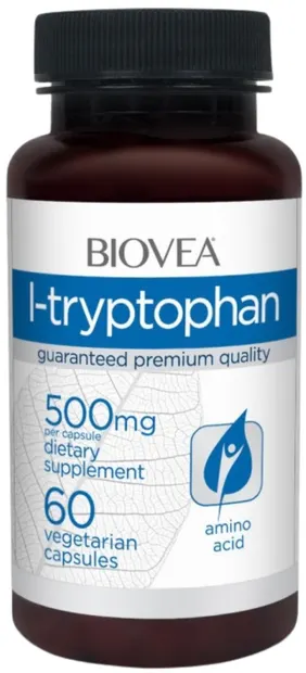 L-Tryptophan, 500 mg, 60 capsule, Biovea