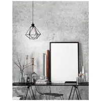 Lampa suspendata PIETRA Negru Metal LED E27 1x12W IP20 Fara bec