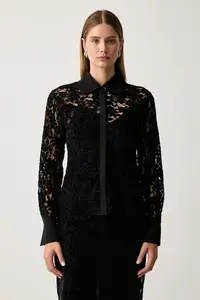 Twinset cămașă pentru femei din dantelă