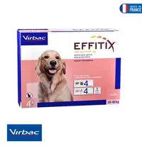 Antiparazitar extern pentru caini intre 20-40 kg Effitix L, 4 pipete, EXPIRA 31.08.2026