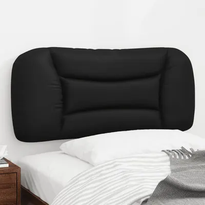 vidaXL Pernă pentru tăblie pat, Hvar, negru, 80 cm, piele artificială