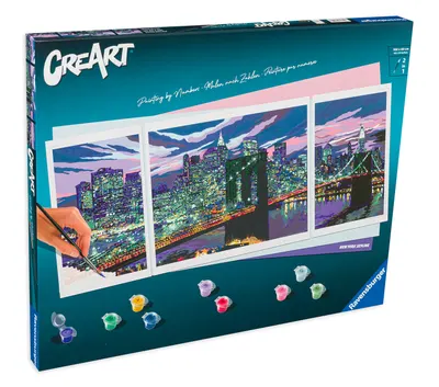 Set de pictură Ravensburger CreArt - Silueta New York-ului