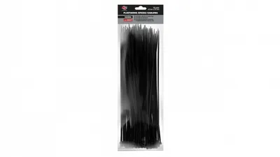 Coliere de fixare din plastic - negre, set 100 buc.