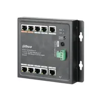 Switch PoE Dahua PFS3111-8ET-96-F, 8 porturi PoE, 2x uplink Gigabit, 1x SFP, 13.6 Gbps, buget 96W, layer 2