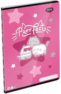 Caiet Lizzy Card KitTok Stars Purrfect - A4, 32 foi, foi albe