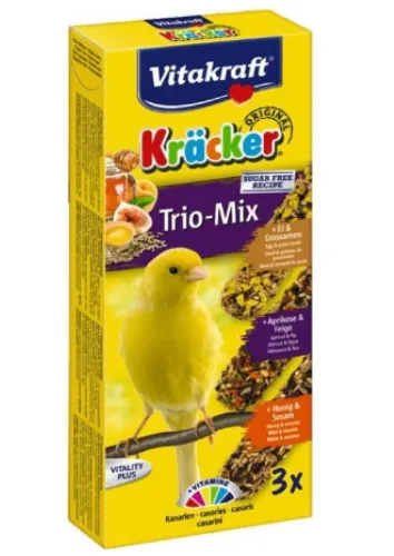 Vitakraft Baton Canar Trio Mix Ou/Caise/Miere 3 buc 90 g