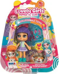 Mini păpușă RS Toys Lovely Girls - Cu păr violet și accesorii