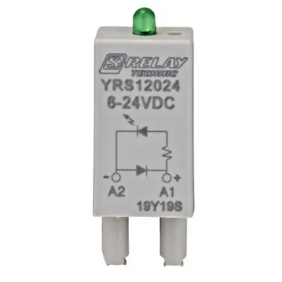 Modul protecție cu diodă și LED verde 6-24V c.c. A1