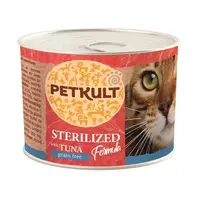 Hrana Umeda Pisici Petkult Sterilised, Ton, 185 g