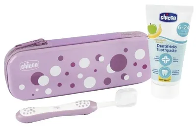 Kit de curățare a dinților Chicco - G, roz
