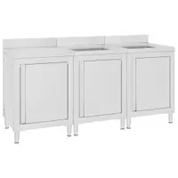 Gossi dulap comercial pentru chiuveta, 180x60x96 cm, otel inoxidabil