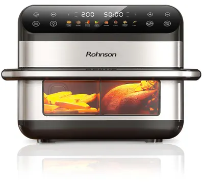 Friteuză cu aer cald Rohnson - R-2891, 2400W, 10l, argintiu/negru